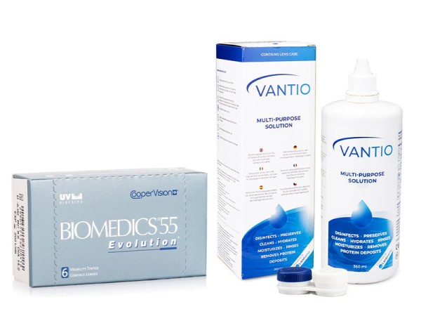 Biomedics 55 Evolution CooperVision (6 šošoviek) + Vantio Multi-Purpose 360 ml s puzdrom