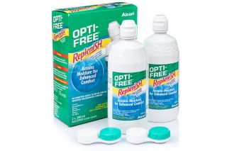 OPTI-FREE RepleniSH 2 x 300 ml s puzdrami 